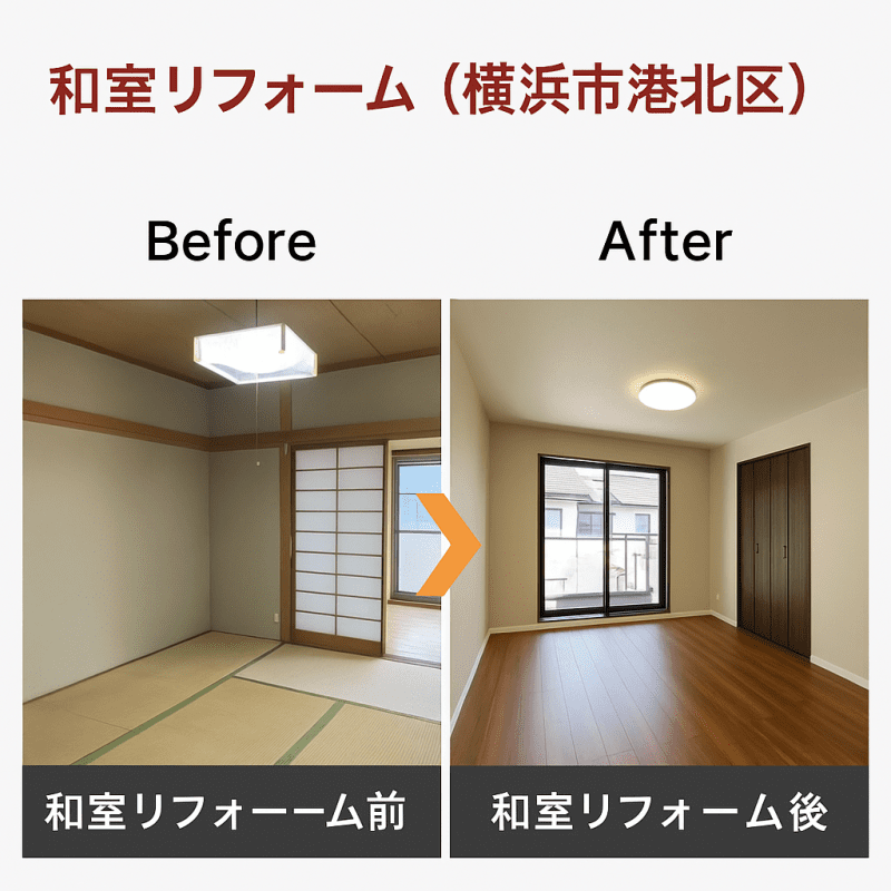 リフォーム 内装工事 和室~洋室