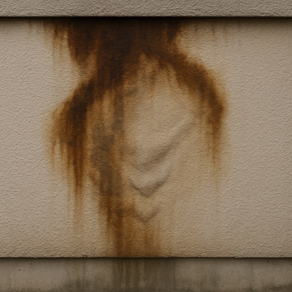 外壁水が回っている画像