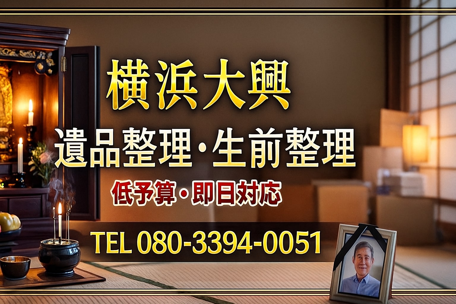 横浜市　泉区　瀬谷区　旭区　戸塚区　遺品整理　横浜大興