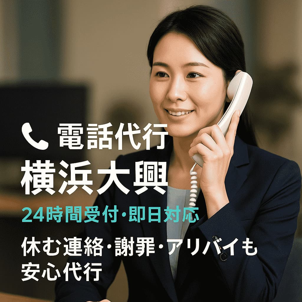 横浜市　泉区瀬谷区　戸塚区　電話代行サービス　横浜大興
