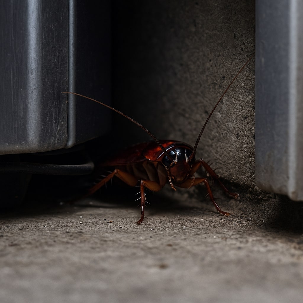 ゴキブリは、狭いところが大好きです。冬が冷蔵庫の裏で、じっとしてます。