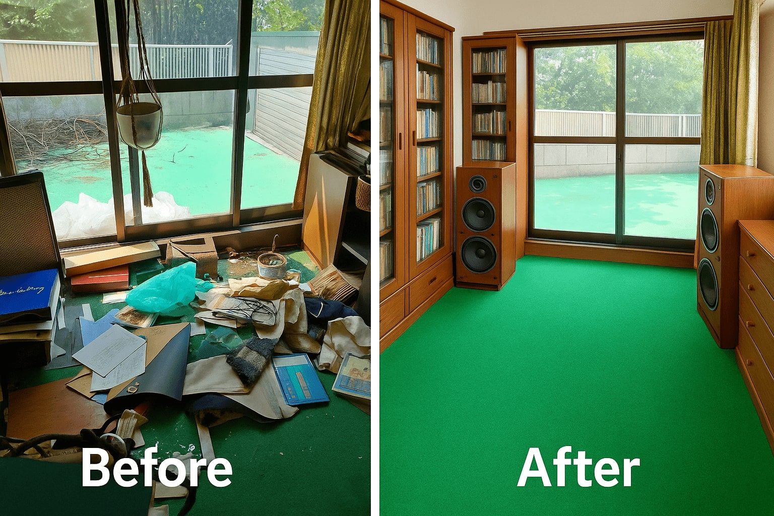 ビフォーアフター・ごみ屋敷大掃除 横浜大興