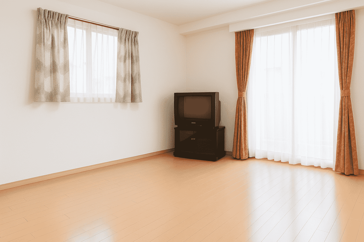 ゴミマンション片付け終了後　綺麗になった部屋