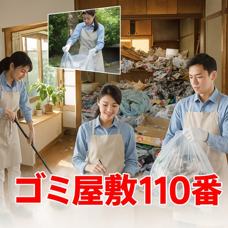 ビフォーアフター・ごみ屋敷大掃除 横浜大興