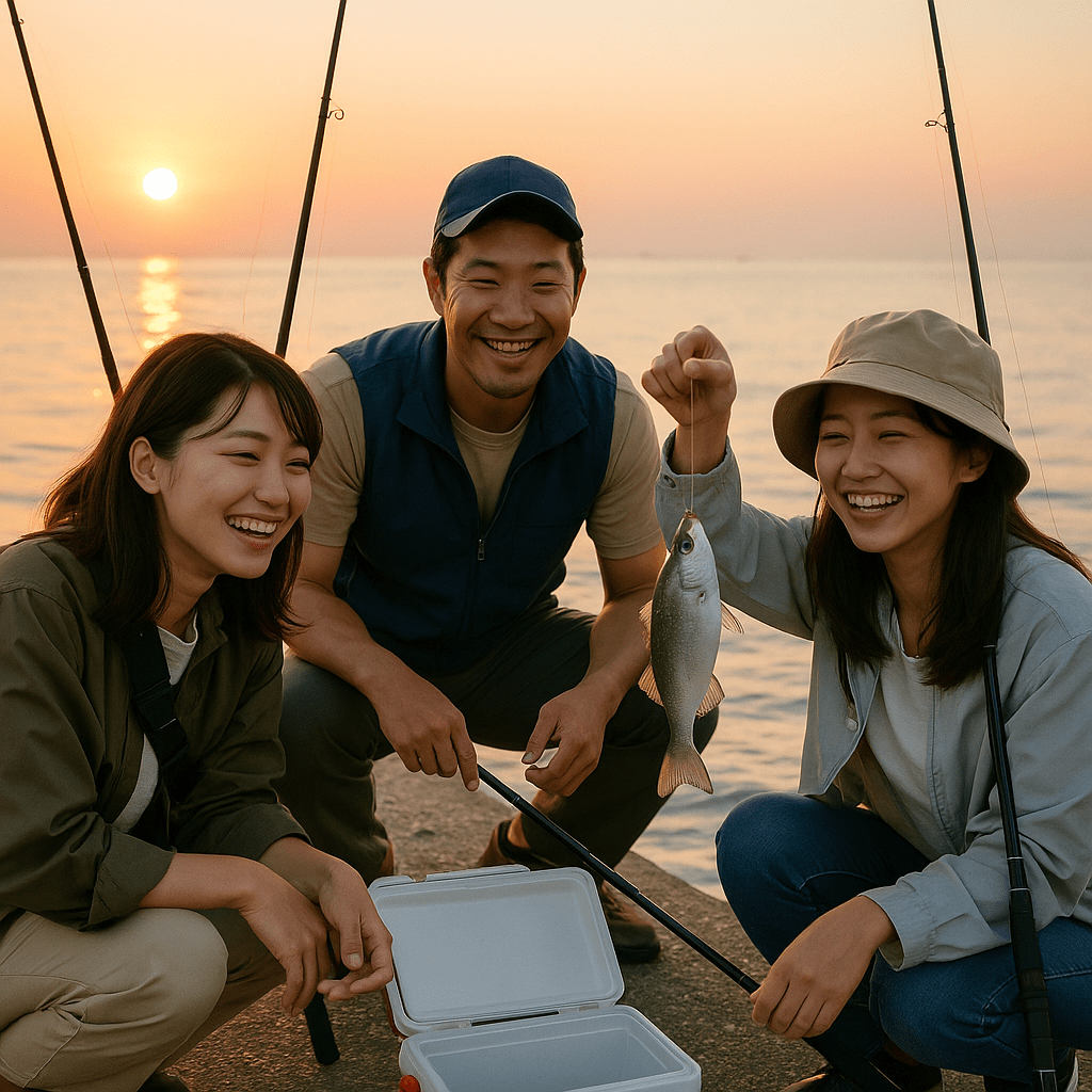 釣り教室の様子｜横浜大興
