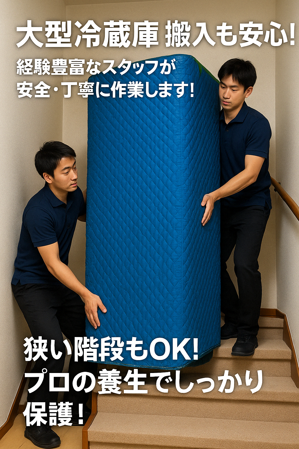 大型冷蔵庫搬入イメージ1