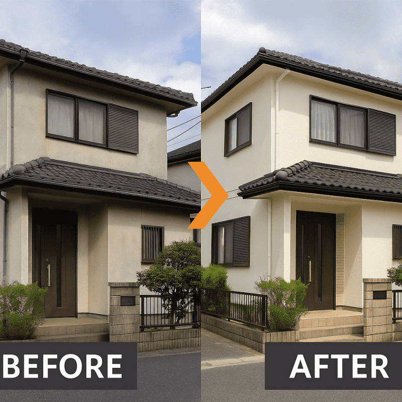 before after