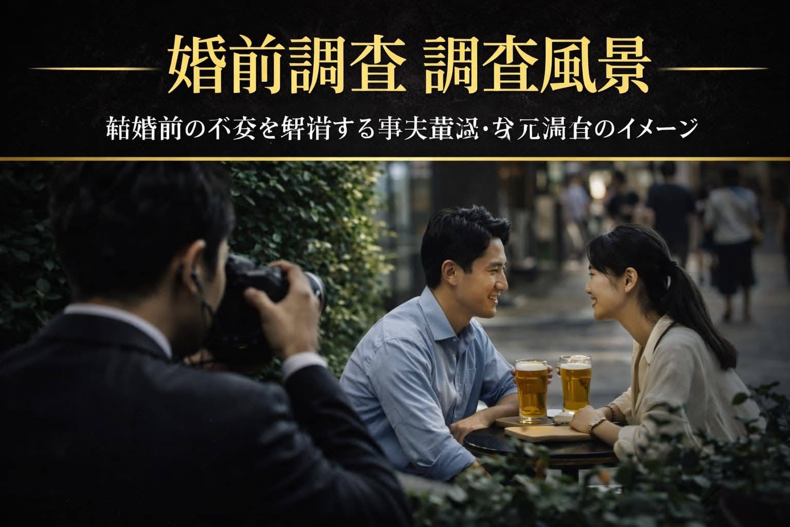 横浜探偵事務所ダイコー｜婚前調査風景