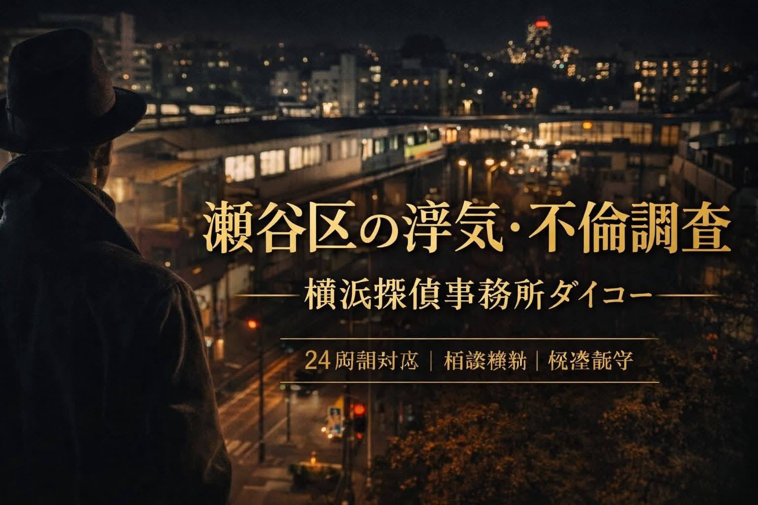 横浜市　瀬谷区の浮気調査・不倫調査は、横浜探偵事務所ダイコー