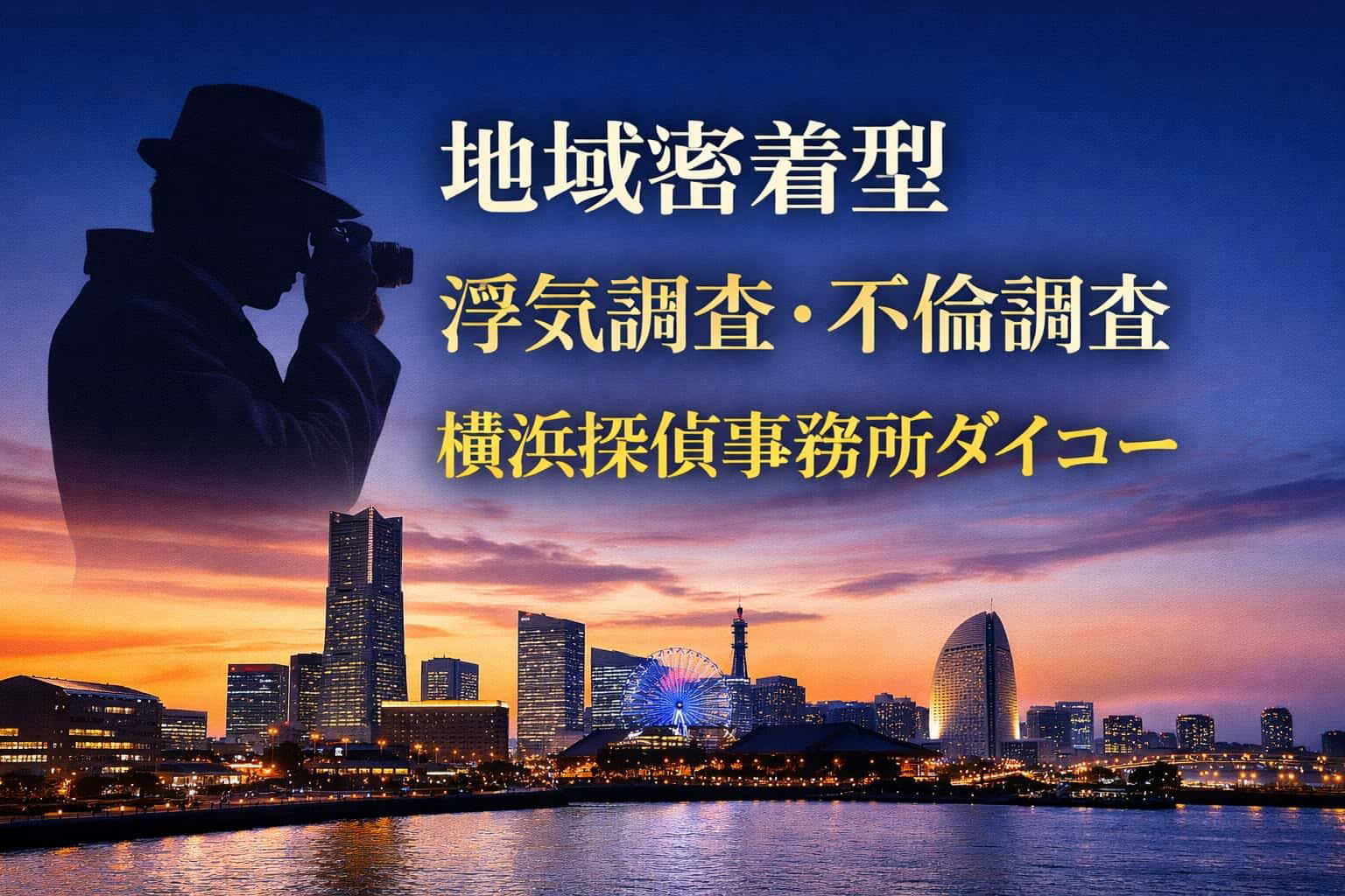 神奈川県　海老名市の浮気調査・不倫調査は、横浜探偵事務所ダイコー