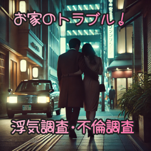 浮気調査　ホテルに向かう